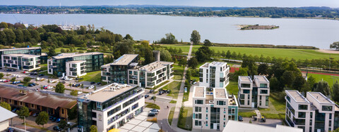 Maritimes Wohnquartier Königswiesen mit Blick auf die Schlei