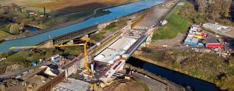 Umfahrungsstrecke für die Ems-Brücke des Dortmund-Ems-Kanals bei Münster