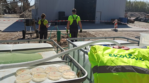 Bioremediation in situ; Vermehrung der Bakterien und Einpumpen in den Untergrund. (Foto: ekolive)
