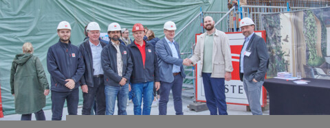 Symbolische Grundsteinlegung für ökologisches Wohnprojekt in der HafenCity