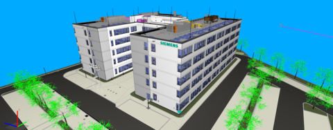 Siemens 3D-Gebäudemodell