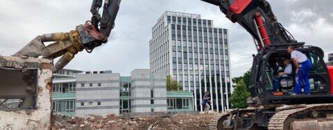 Platz geschaffen für ein modernes Bürogebäude 