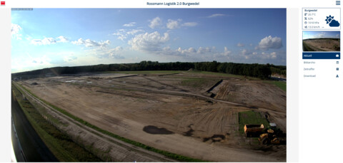 Webcam Baustelle Rossmann Burgwedel