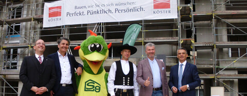 Foto v. l.: Dennis Keil (CSg eG), Klaus Lenz (iproplan Gmbh), Thomas Krauße (Köster Gmbh), Raik Szelenko (Köster Gmbh) und Ringo Lottig (CSg eG).
