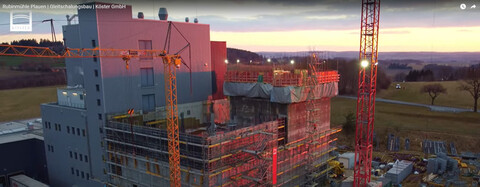 Verfahren der Gleitschalung für Silobau