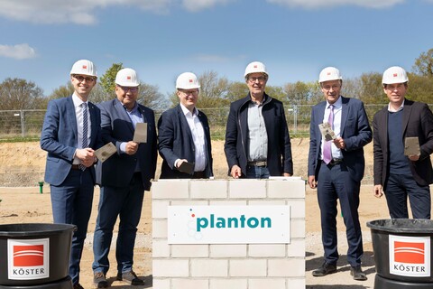 Grundsteinlegung Planton GmbH am 3. Mai 2022