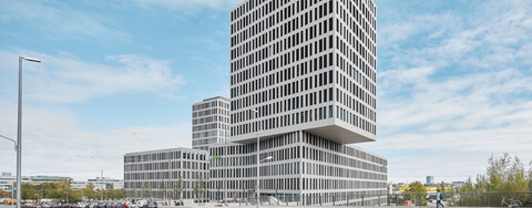 Hochhaus-Architektur für Kap West Bürogebäude München