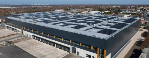 Nachhaltig innovativ - Logistikhalle in Holzständer-Bauweisewerk