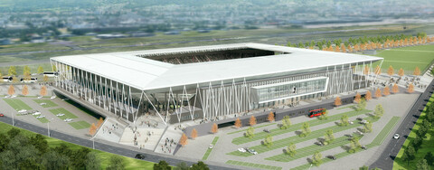 34.700 Plätze wird das neue Bundesliga-Stadion des SC Freiburg zukünftig bieten. 