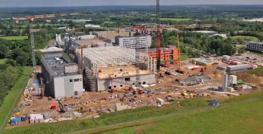 Rohbauarbeiten für Halbleiterfabrik in Itzehoe