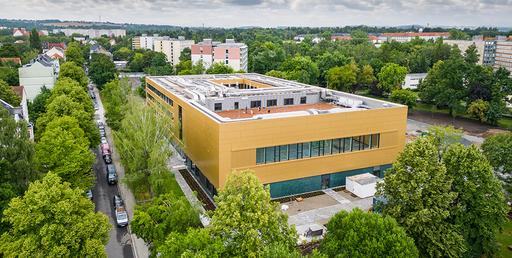 Erweiterter Rohbau eines Schulgebäudes